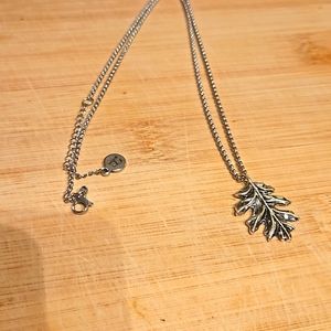 Vintage Oak Leaf Necklace